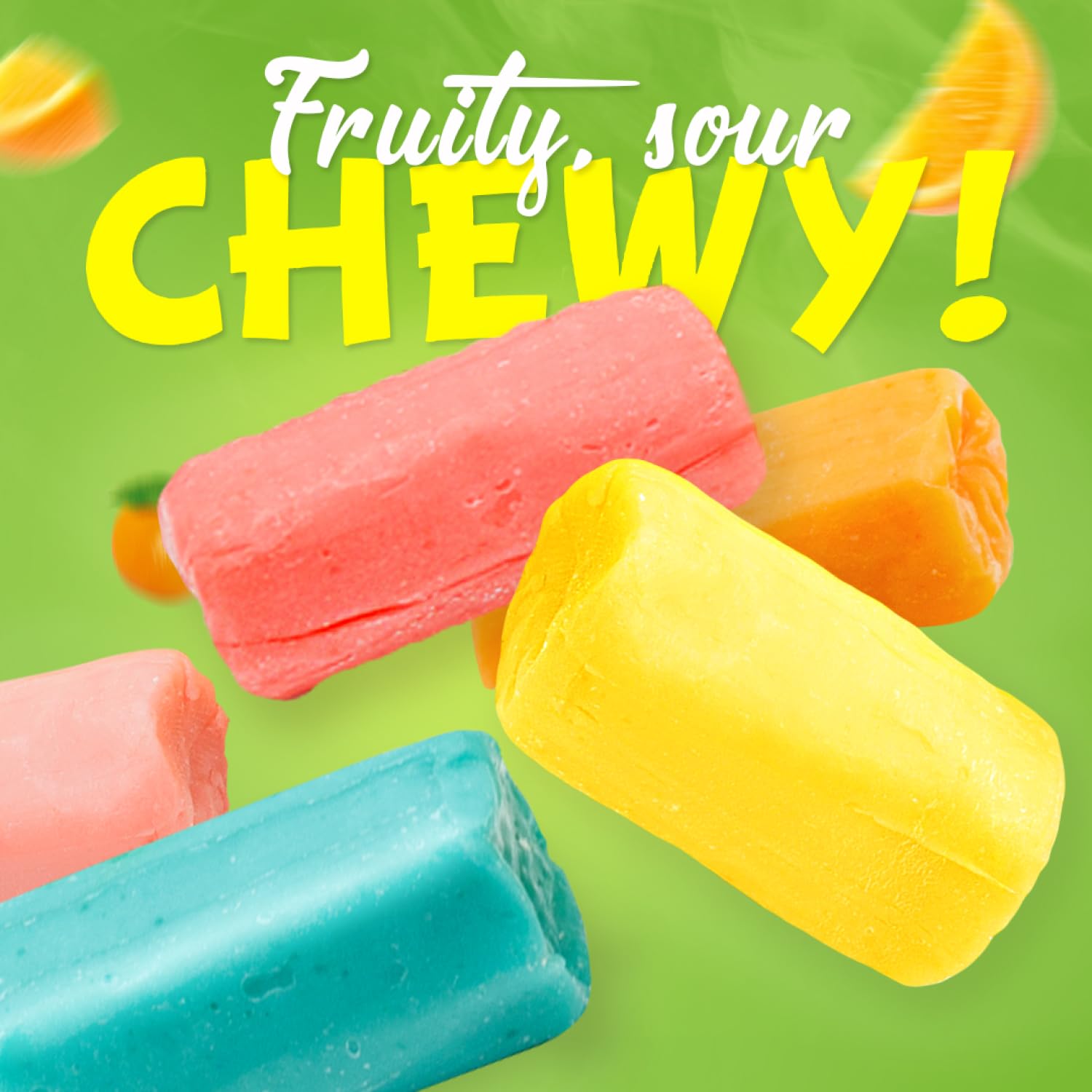 Donty-Tonty Fruit Chews lemon flavor—refreshing picnic bite