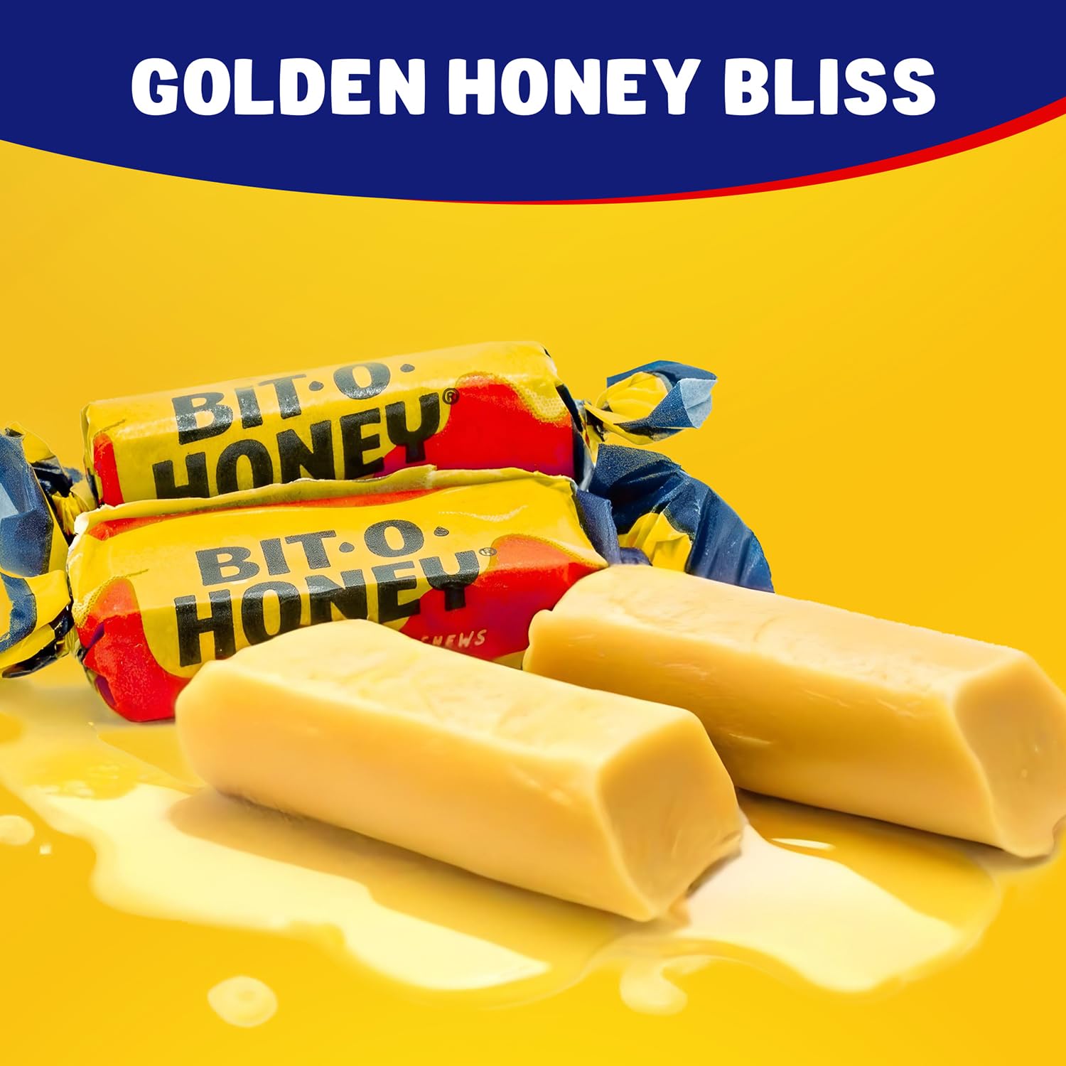 Donty-Tonty honey almond candy individually wrapped pieces close-up