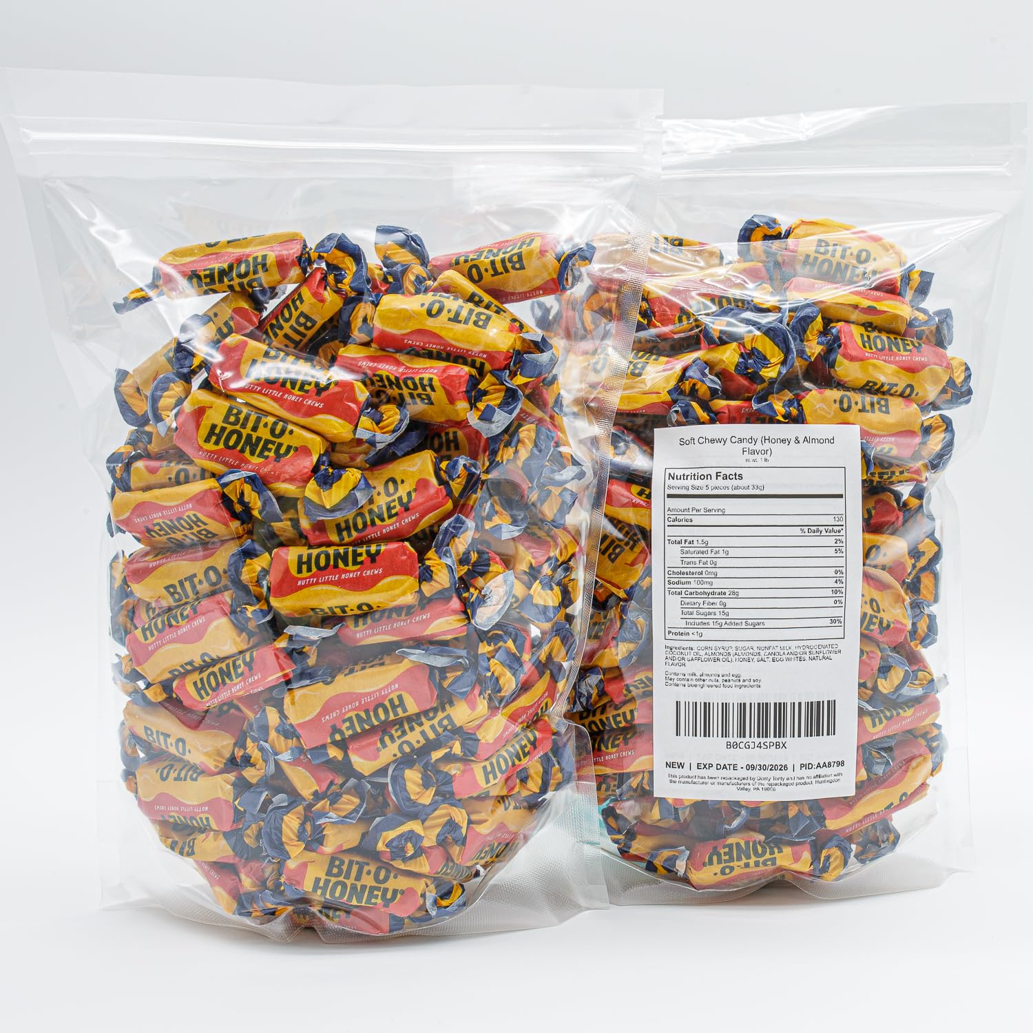 Donty-Tonty individually wrapped candies preserve freshness for on-the-go treats.