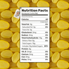 Donty-Tonty individually-wrapped candies in a clear pouch for on-the-go snacking.