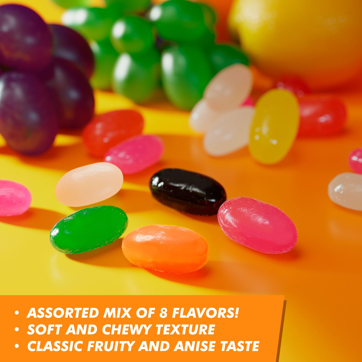 Donty-Tonty Jelly Beans packed fresh to preserve flavor
