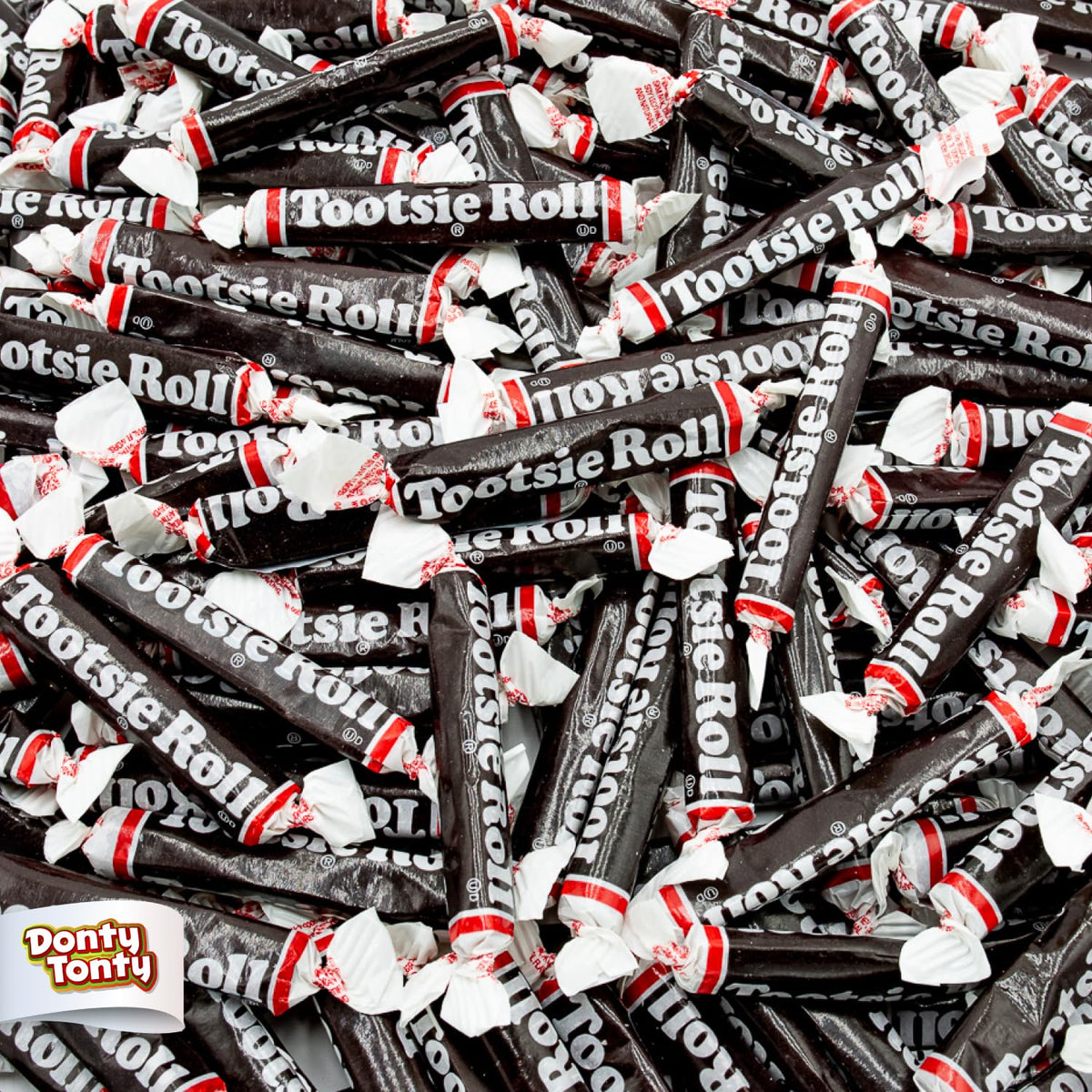 Donty-Tonty Juniors long taffy candy in a 2lb bulk bag for easy sharing.
