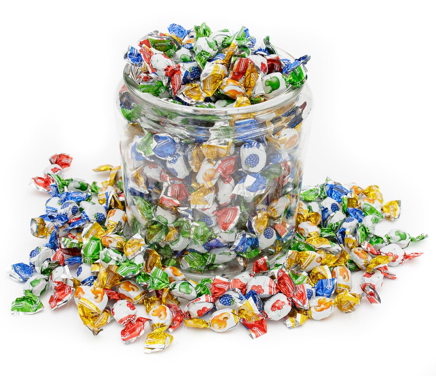 Donty-Tonty candy four flavors colorful mix for tasting.