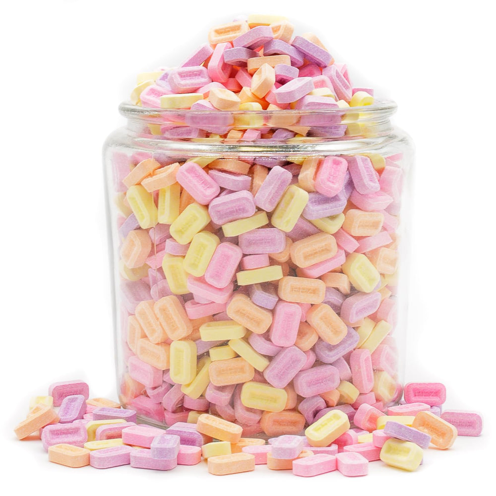 Donty-Tonty orange flavor candy close-up, vibrant addition for celebrations.