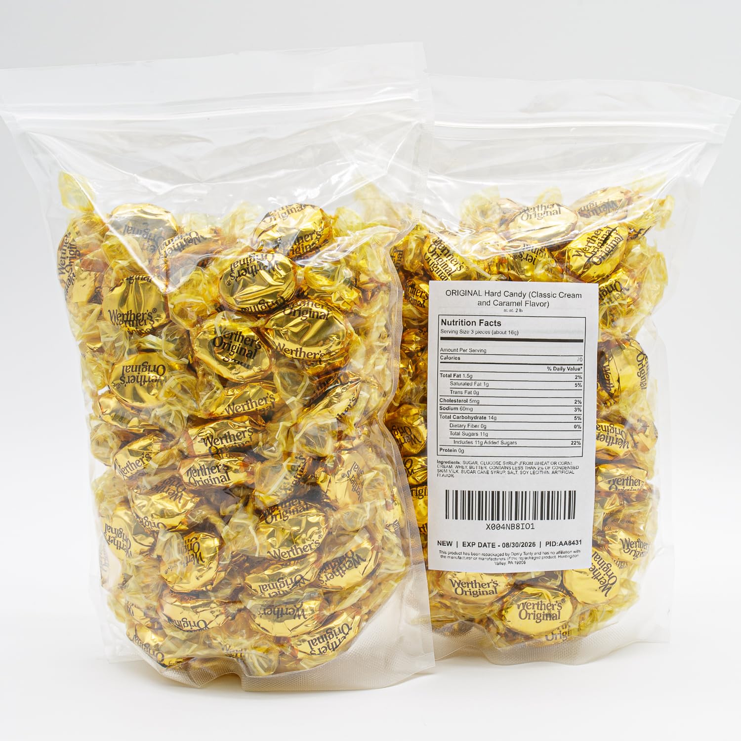 Donty-Tonty bulk bag contains 166 caramels for gatherings