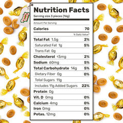 Donty-Tonty caramel candy individually wrapped for freshness on the go