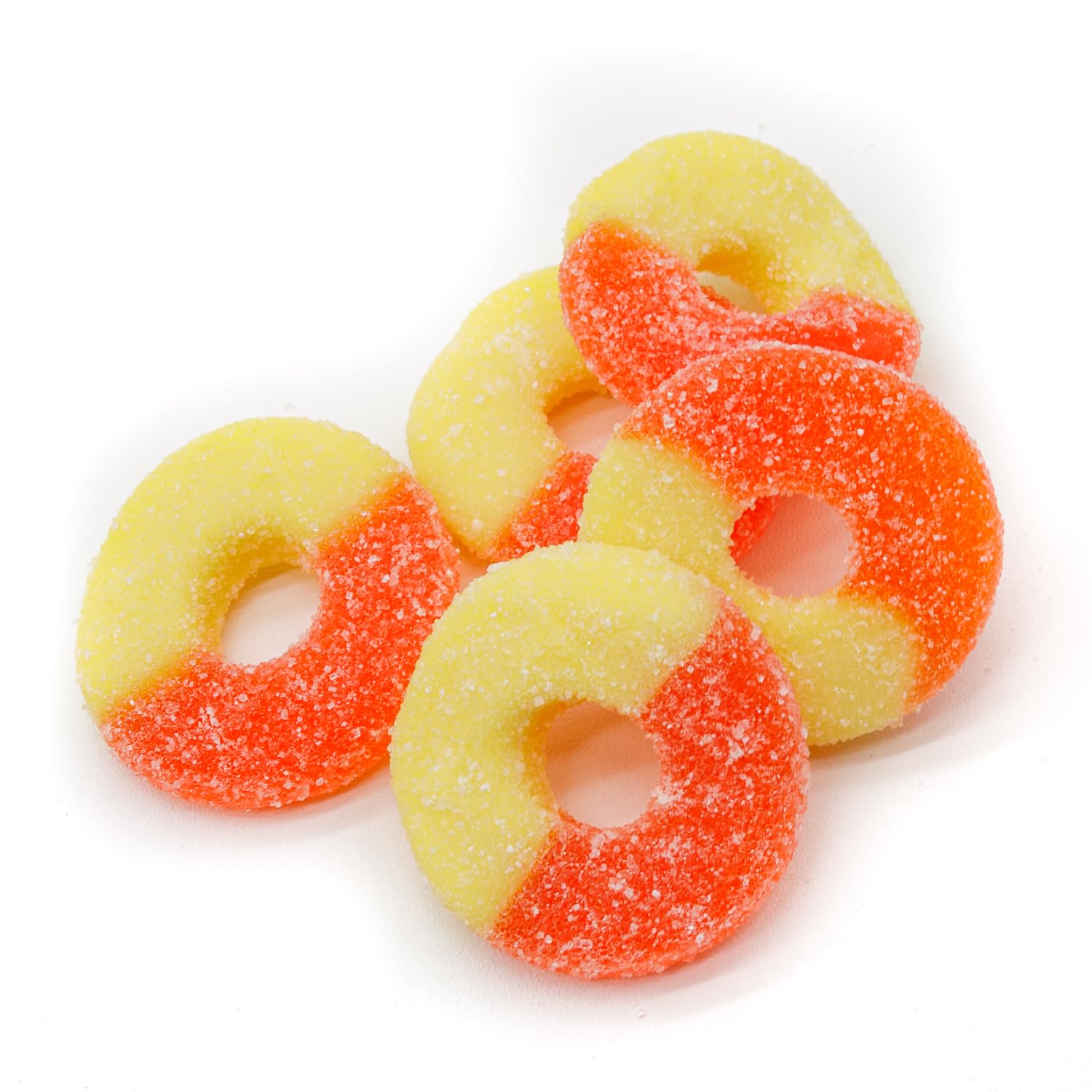 Donty-Tonty Peach Rings bulk-pack for easy stocking and gifting.
