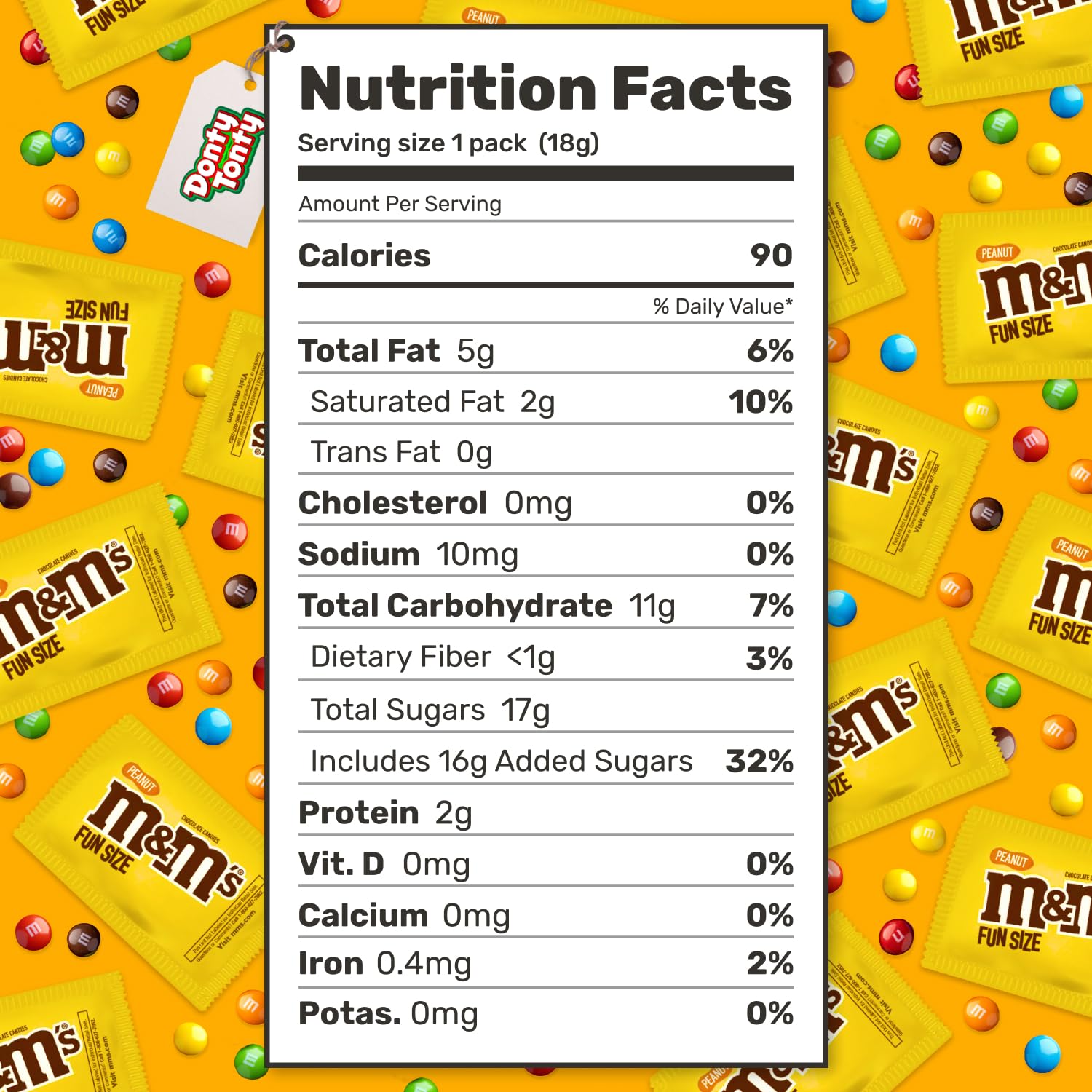 Donty-Tonty wrapped packs offer convenient grab-and-go sweetness.