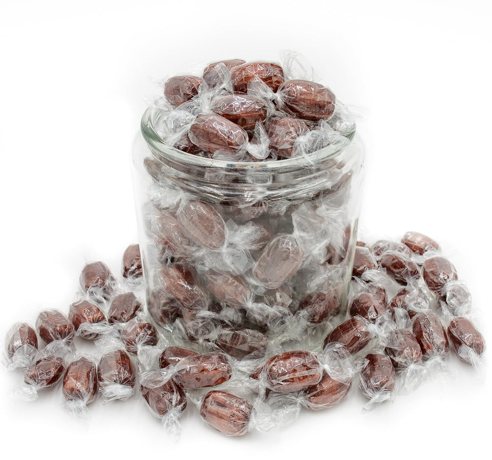 Donty-Tonty Root Beer Barrels original flavor captured in an appealing display.