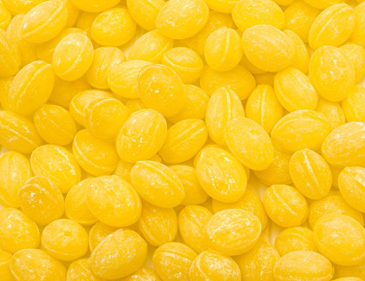 Donty-Tonty Sanded Lemon Drops bulk 2 lb bag for easy sharing and gifting.