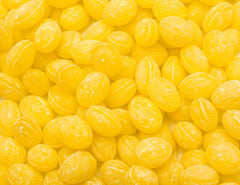 Donty-Tonty Sanded Lemon Drops bulk 2 lb bag for easy sharing and gifting.