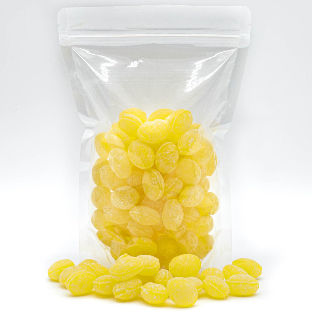 Donty-Tonty Sanded Lemon Drops packaging with vintage-style label.