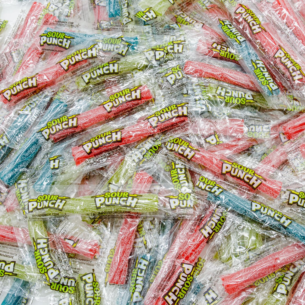 Donty-Tonty Sour Punch Twists bulk bag ready for party snacking.