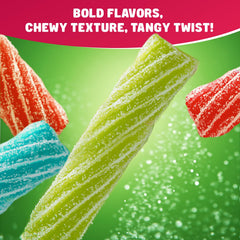 Donty-Tonty Sour Punch Twists cherry flavor ideal for sharing events.