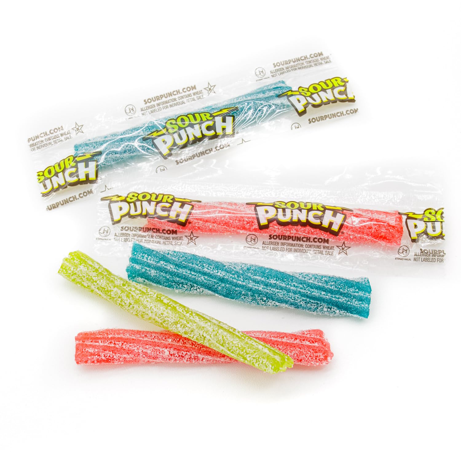 Donty-Tonty Sour Punch Twists individually wrapped for clean on the go.