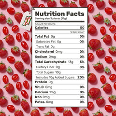 Donty-Tonty Strawberry Bon Bons center view, chewy core delivers fruity sweetness