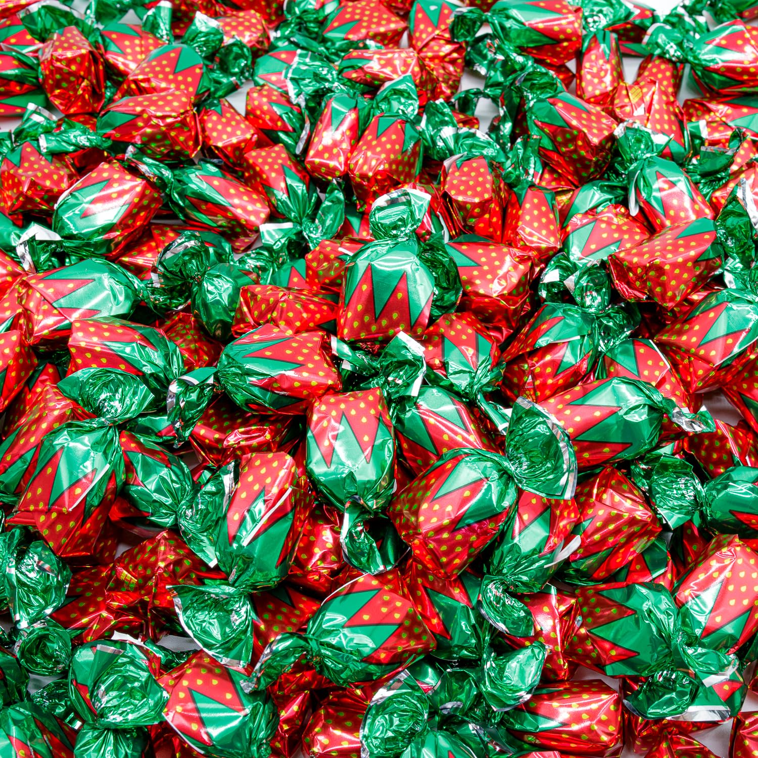 Donty-Tonty Strawberry Bon Bons shell closeup, crisp coat and soft center for a textured bite