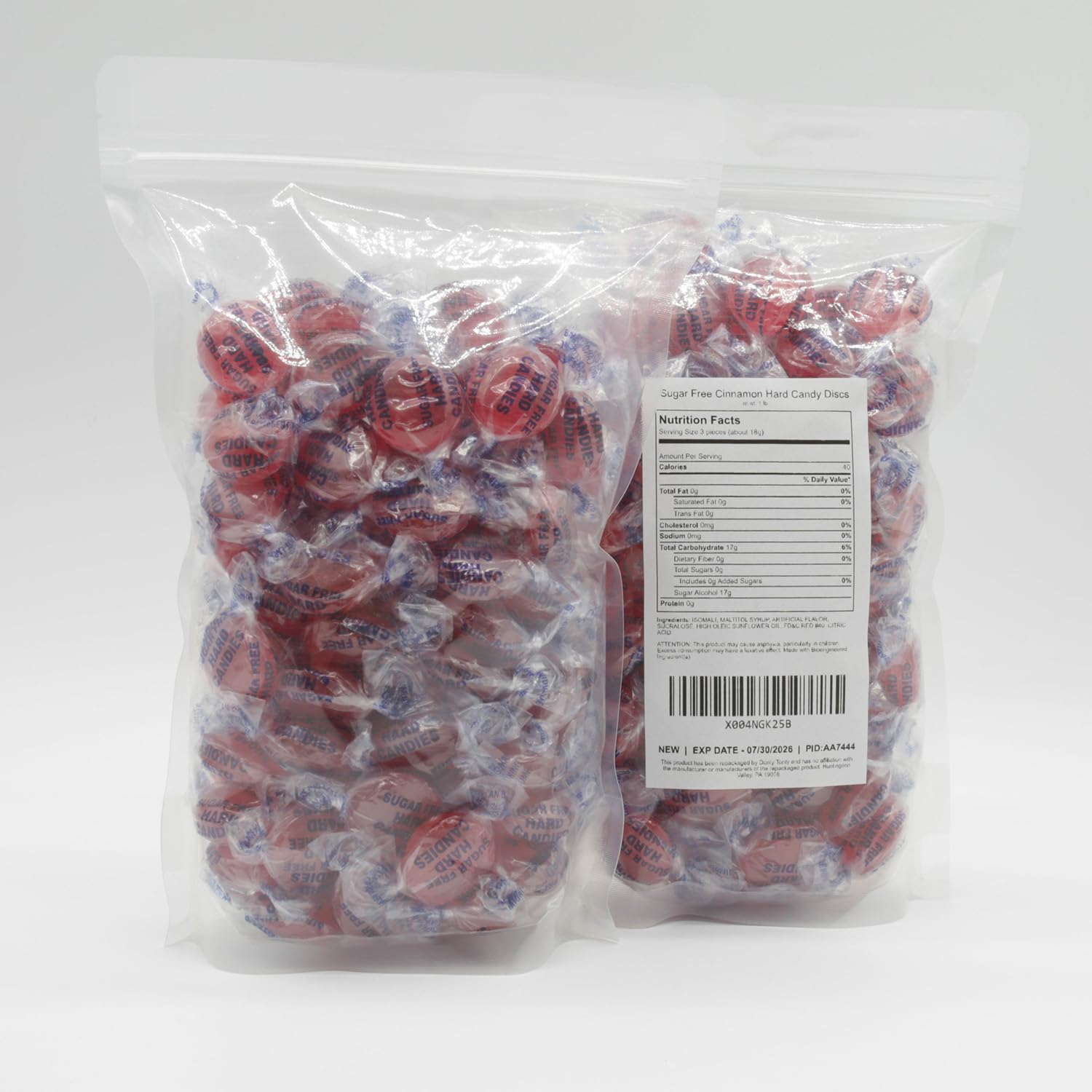 Donty-Tonty cinnamon hard candy supports low-sugar snack choices