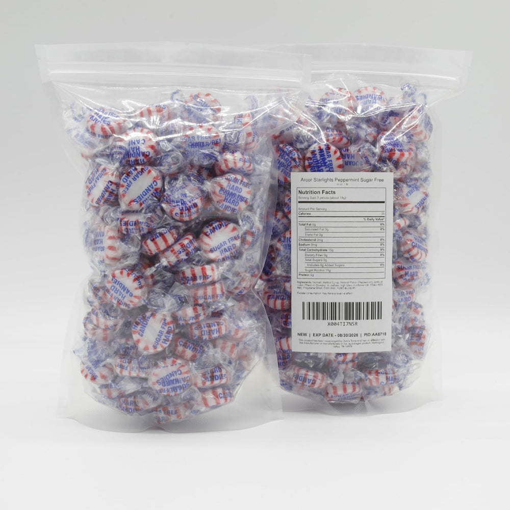 Donty-Tonty sugar-free spearmint starlight mints in a bulk 1 lb bag ideal for offices