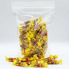 Donty-Tonty taﬀy pieces individually wrapped for freshness