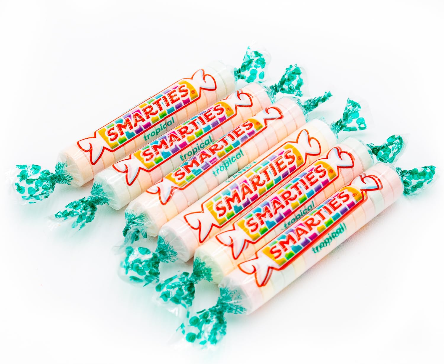 Donty-Tonty Tropical Candy Rolls close-up of fruity flavors.