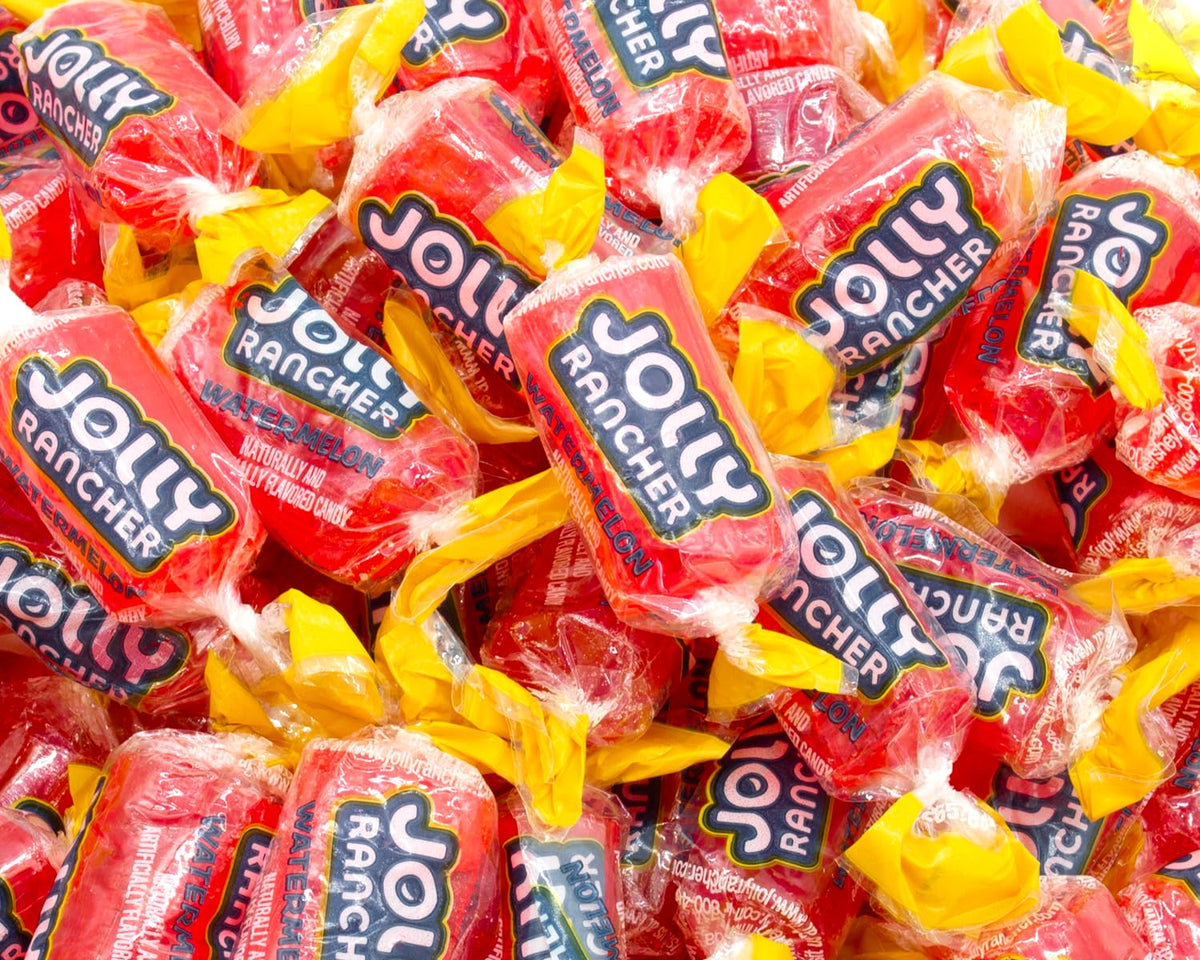 Donty-Tonty Watermelon hard candy bulk bag highlighting fresh watermelon flavor for sharing.