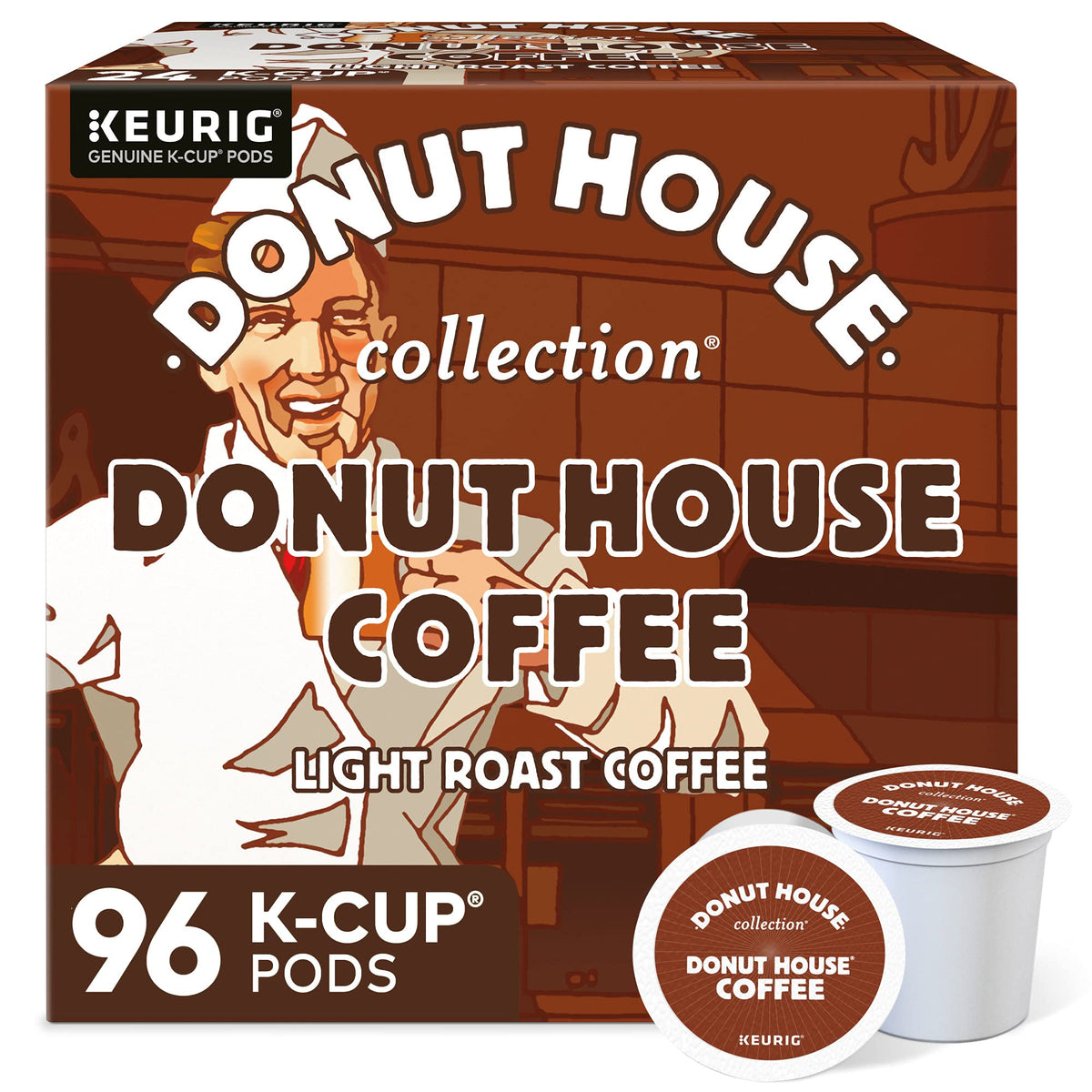 Donut House Collection coffee K-Cup pods ready for a quick, familiar morning brew