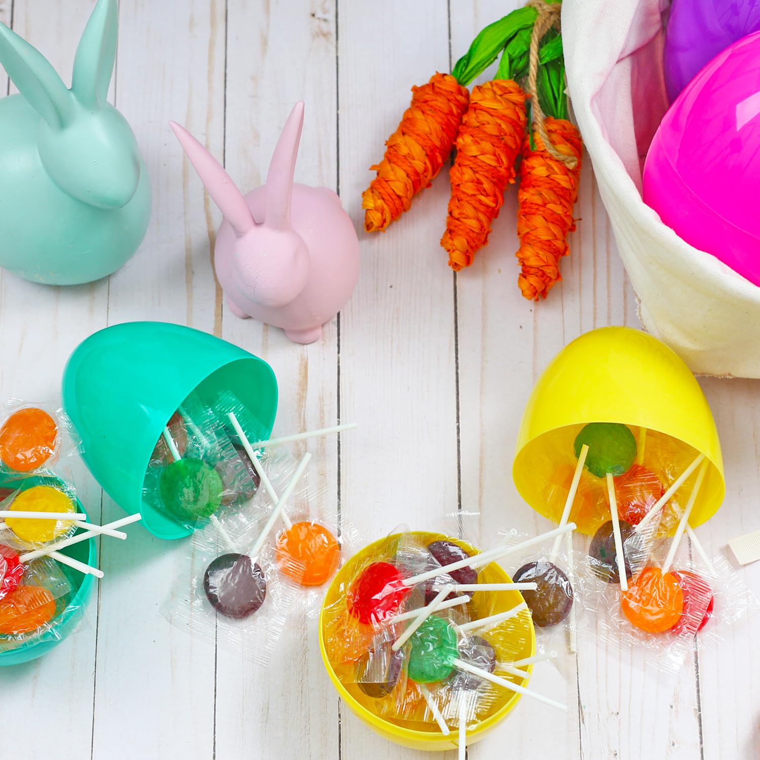 Dooboe Easter lollipops assorted fruit flavors, easy to toss at events