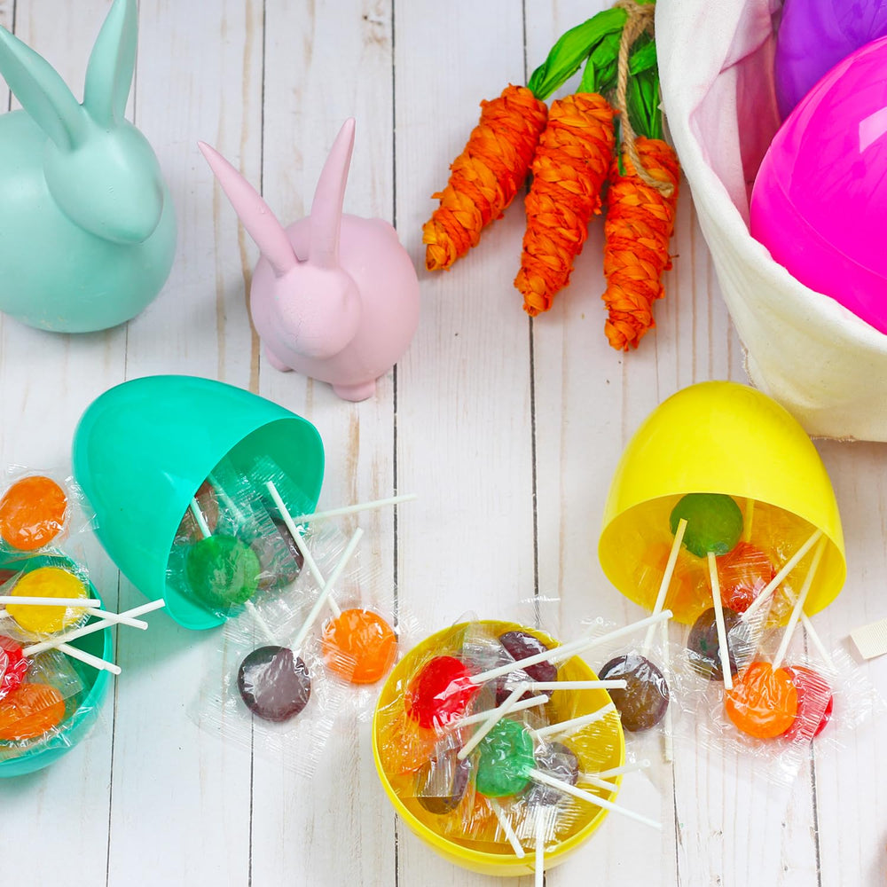 Dooboe Easter lollipops assorted fruit flavors, easy to toss at events