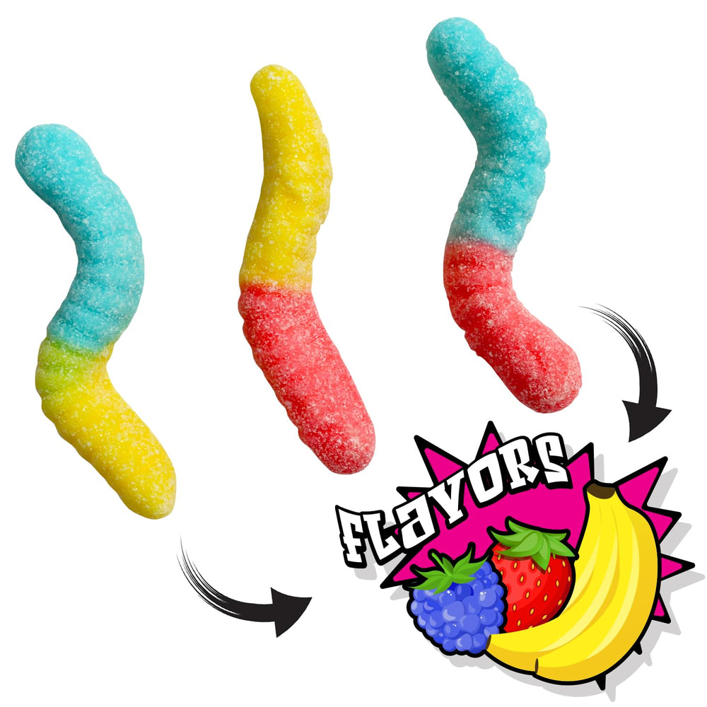 Dooboe Halloween Candy Bag Stuffer Sour Worms create seasonal treats with ease.