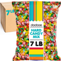 Dooboe hard candy mix bulk bag, 7 pounds, ideal for office candy bowls.