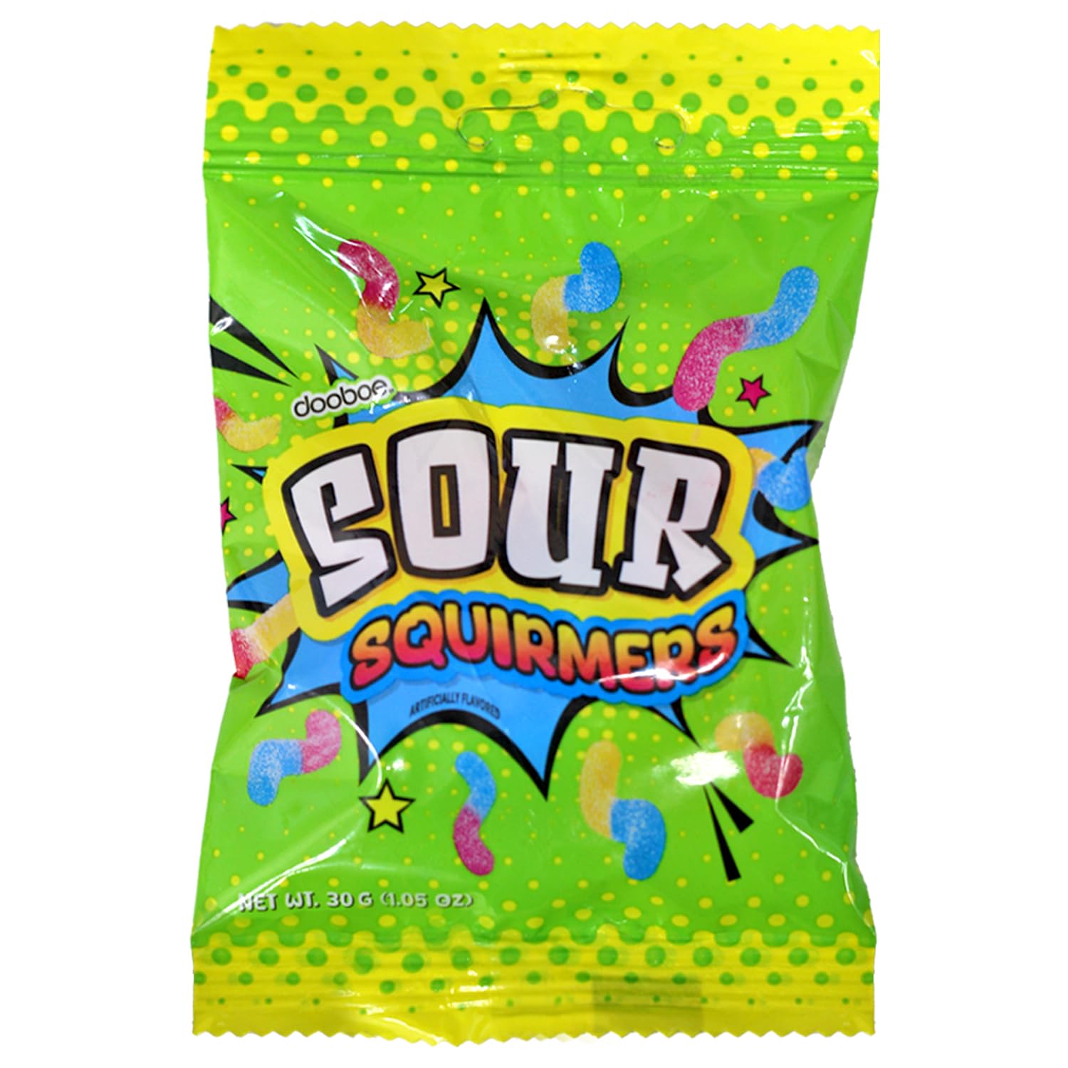 Dooboe Kids Lunchbox Snack Sour Worms provide pre-portioned, kid-friendly sweetness for classrooms.
