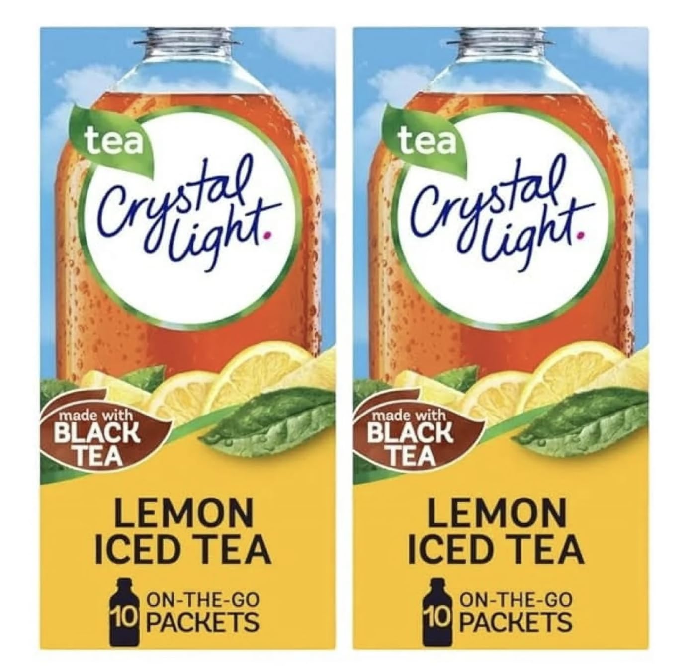 Doofie Deals Crystal Light Lemon Iced Tea packets for low-calorie hydration and flavor.