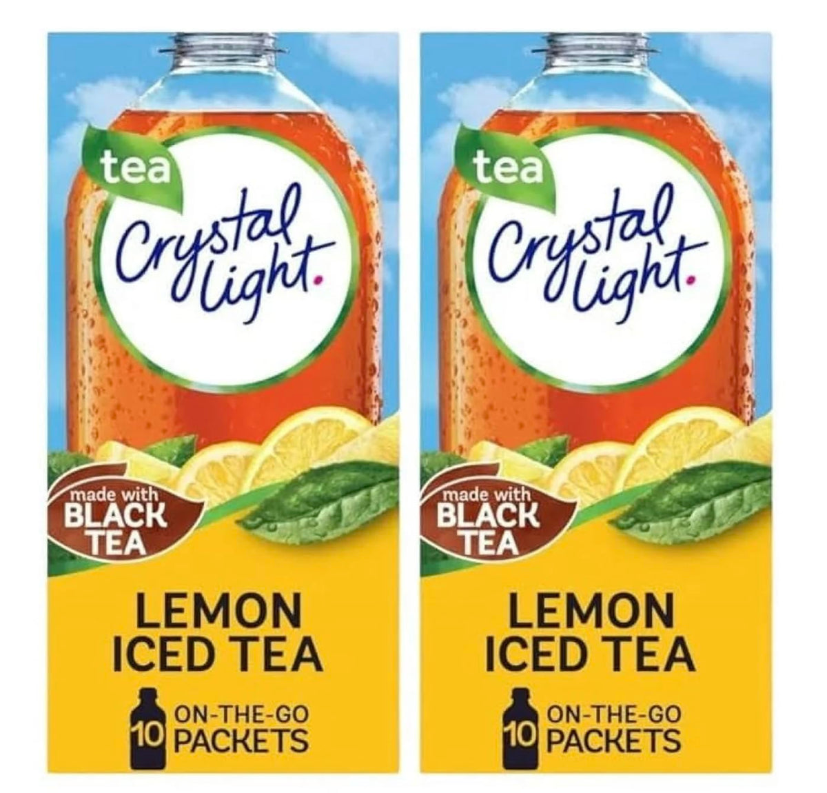 Doofie Deals Crystal Light Lemon Iced Tea packets for low-calorie hydration and flavor.