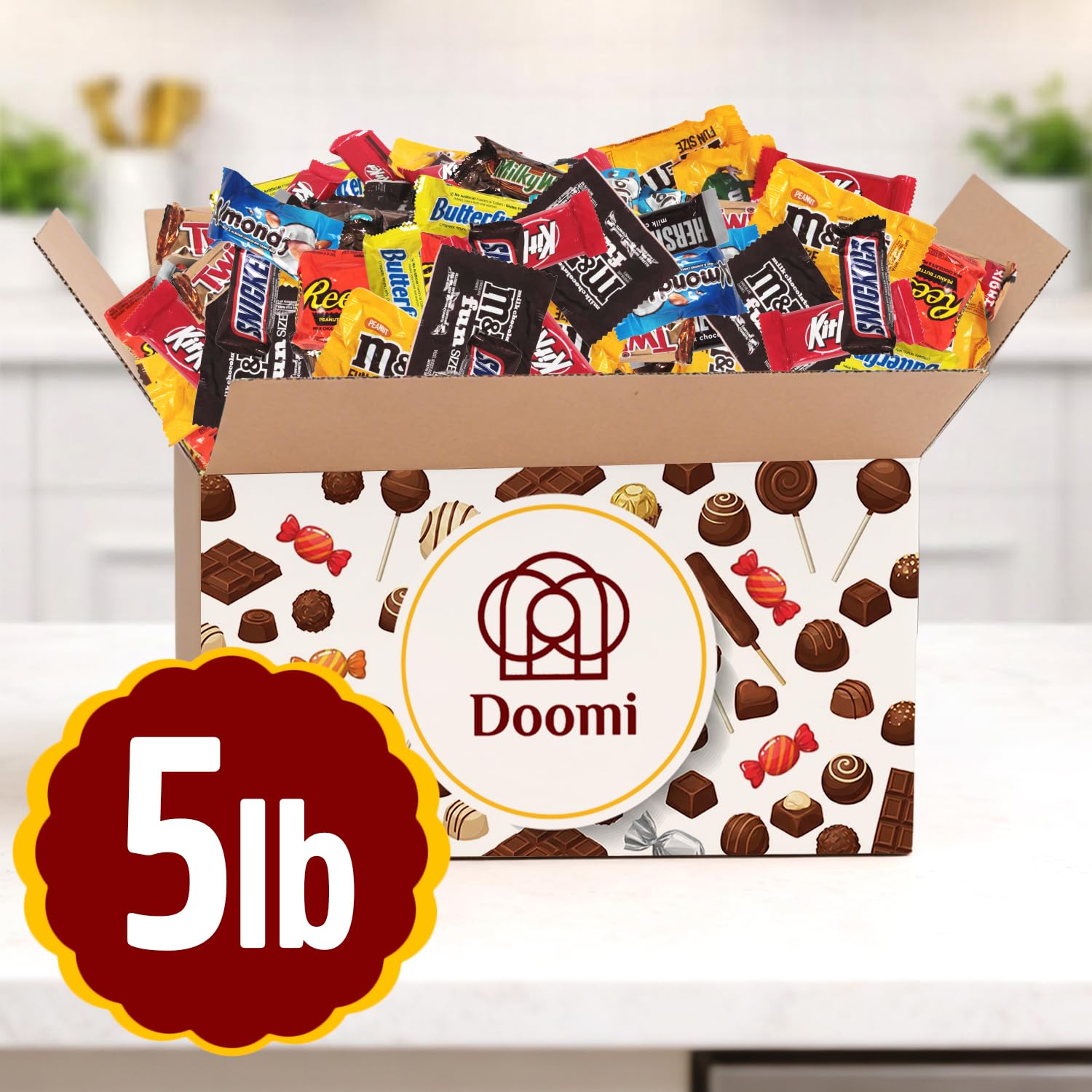 Doomi bulk chocolate varieties display for gatherings and gifts