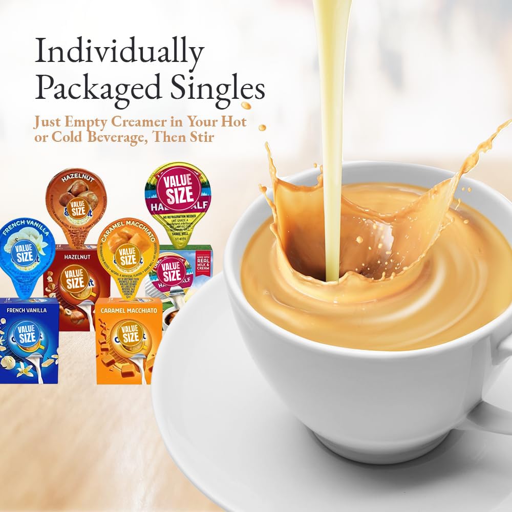 Doomi hazelnut creamer offers nutty aroma and depth.