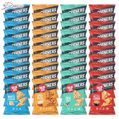 Doomi PopCorners white cheddar 1oz bag provides savory crispness for lunch breaks.