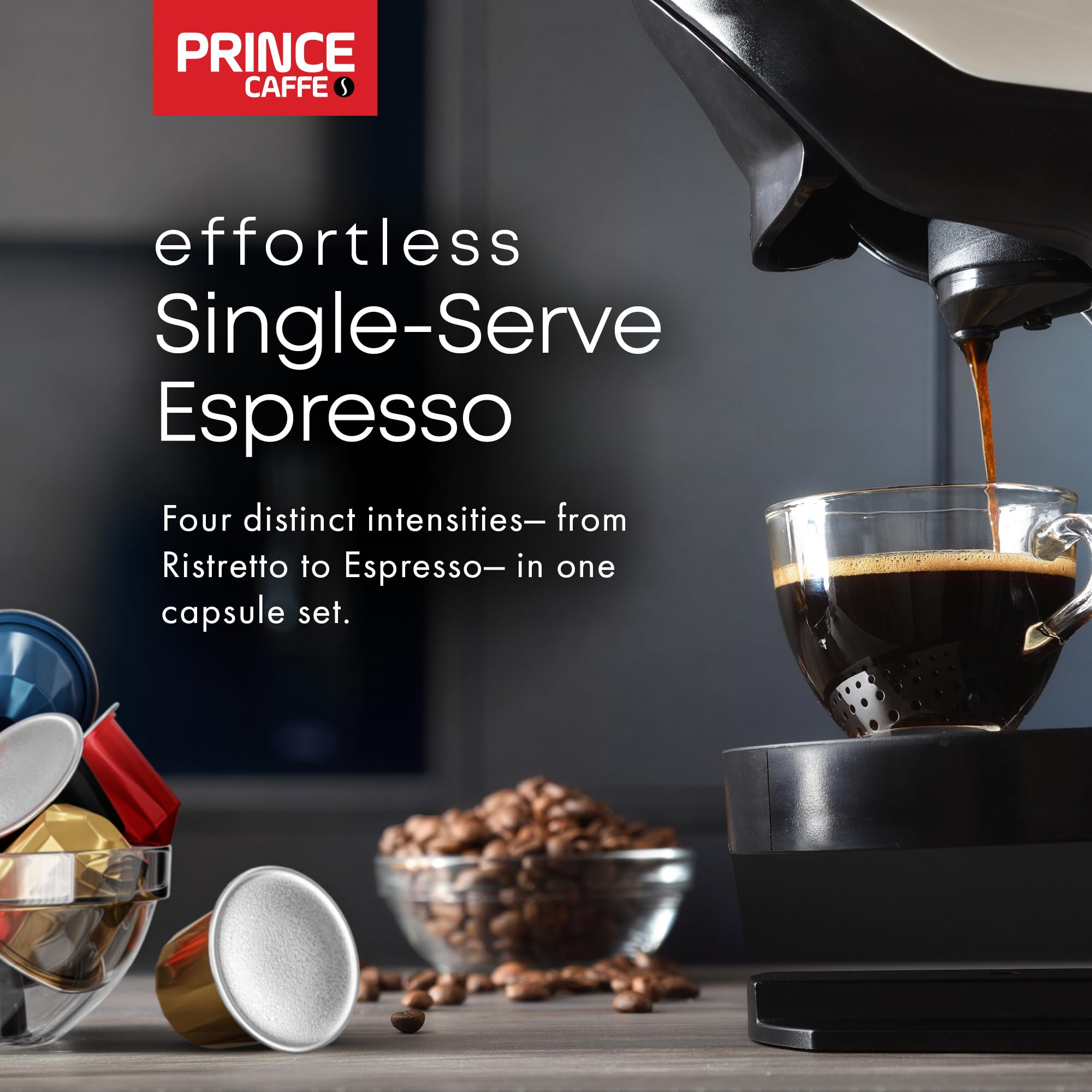 Doomi Prince Caffe Millennium pod pack for balanced aroma.