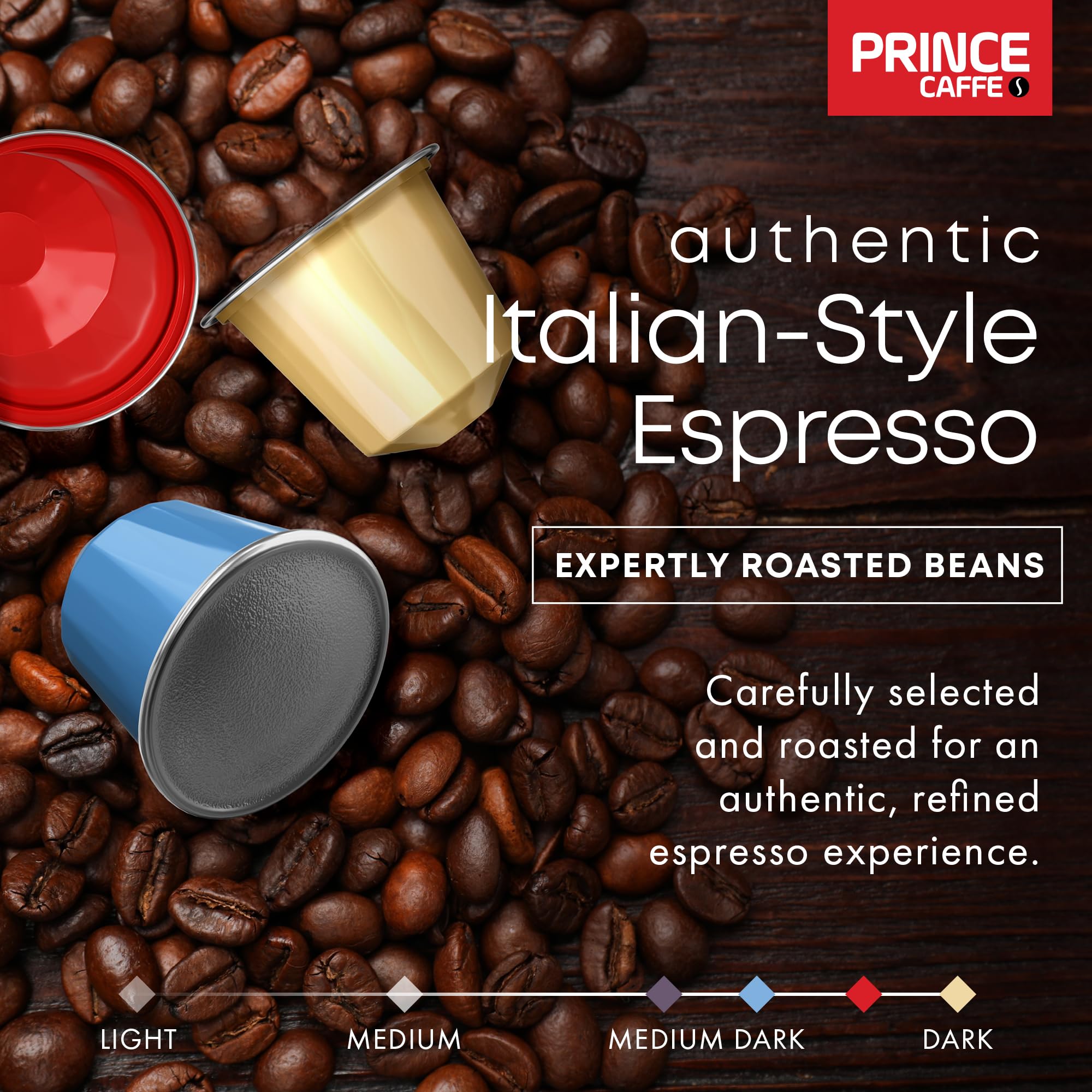 Doomi Prince Caffe Premium pod shot highlighting smooth body.