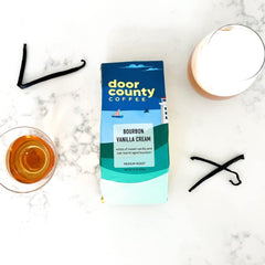 Cup of Door County Bourbon Vanilla Cream highlighting vanilla notes and balance.