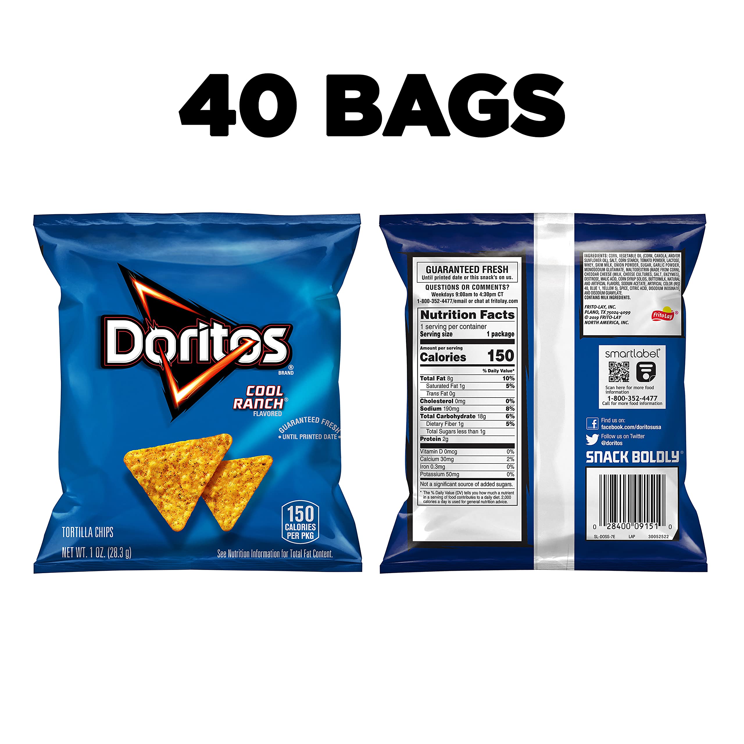 Doritos Cool Ranch chips snack ready to enjoy during gatherings