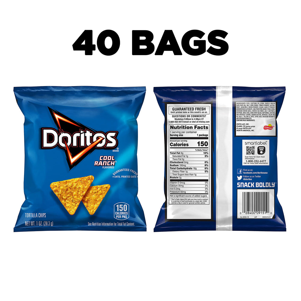 Doritos Cool Ranch chips snack ready to enjoy during gatherings