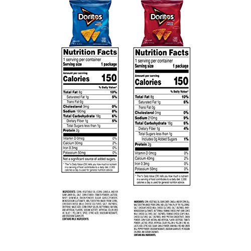 Doritos Cool Ranch single-serve bags great for school lunches and quick flavor bursts.