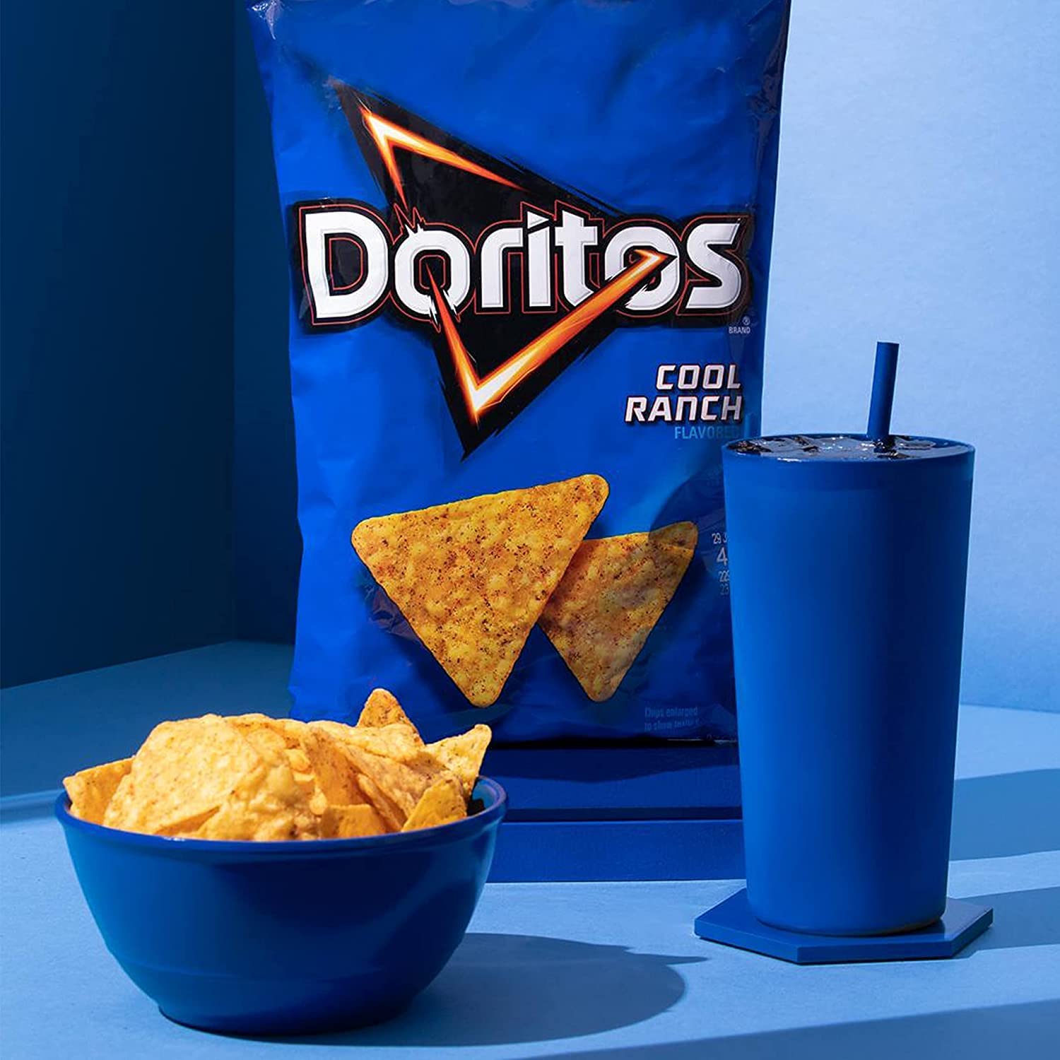 Doritos crunch close-up highlights bold flavor and crisp texture.