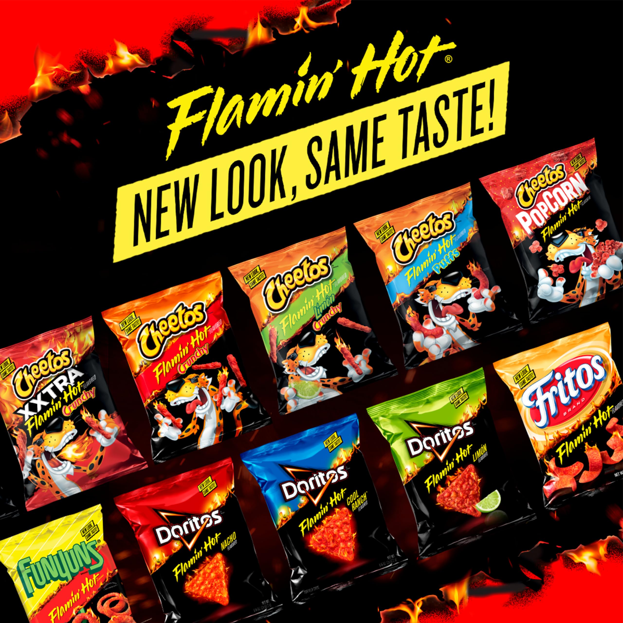 Doritos Flamin' Hot Nacho on-the-go snack brings heat to lunch breaks.