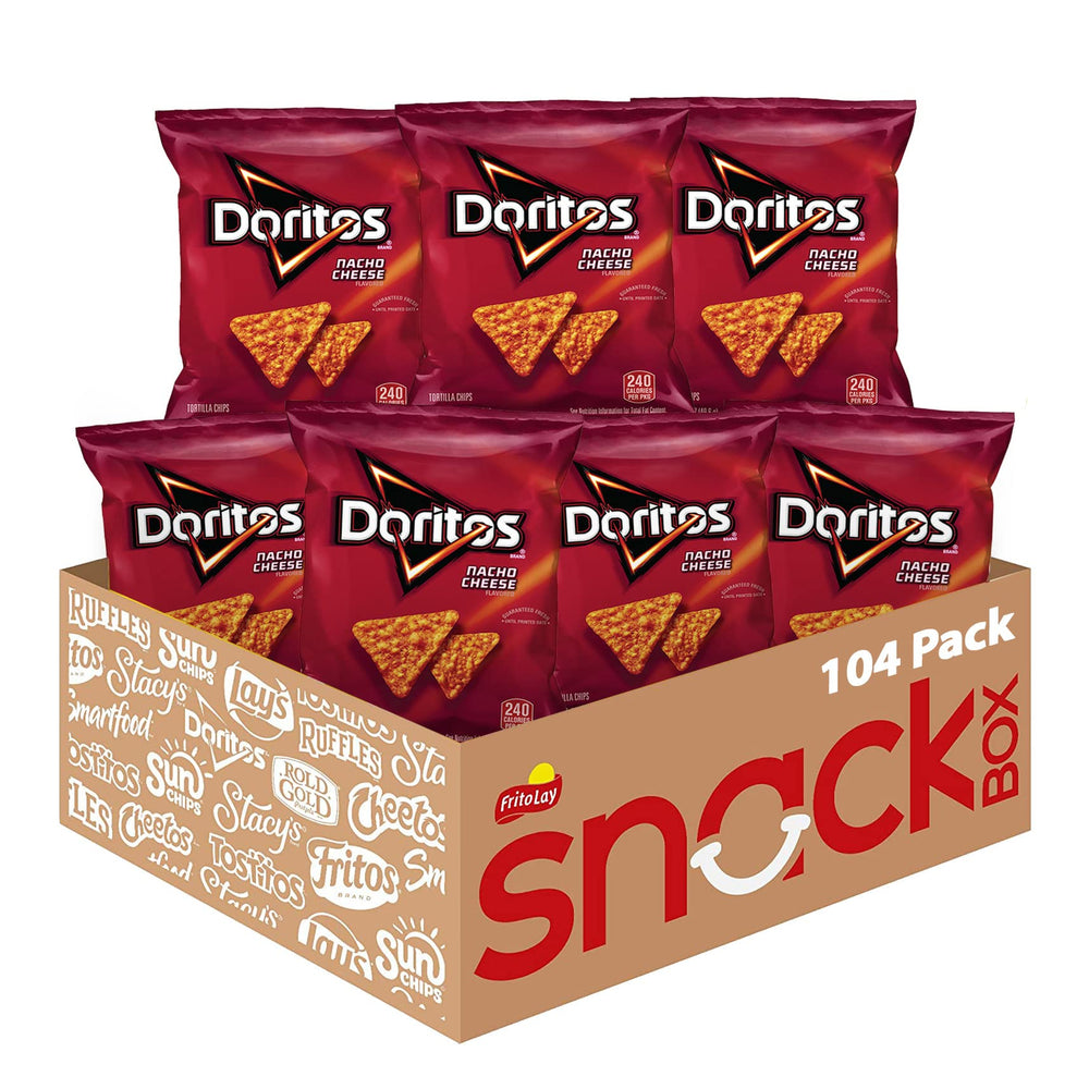 Doritos Nacho Cheese 1oz bags for quick on-the-go snacking.