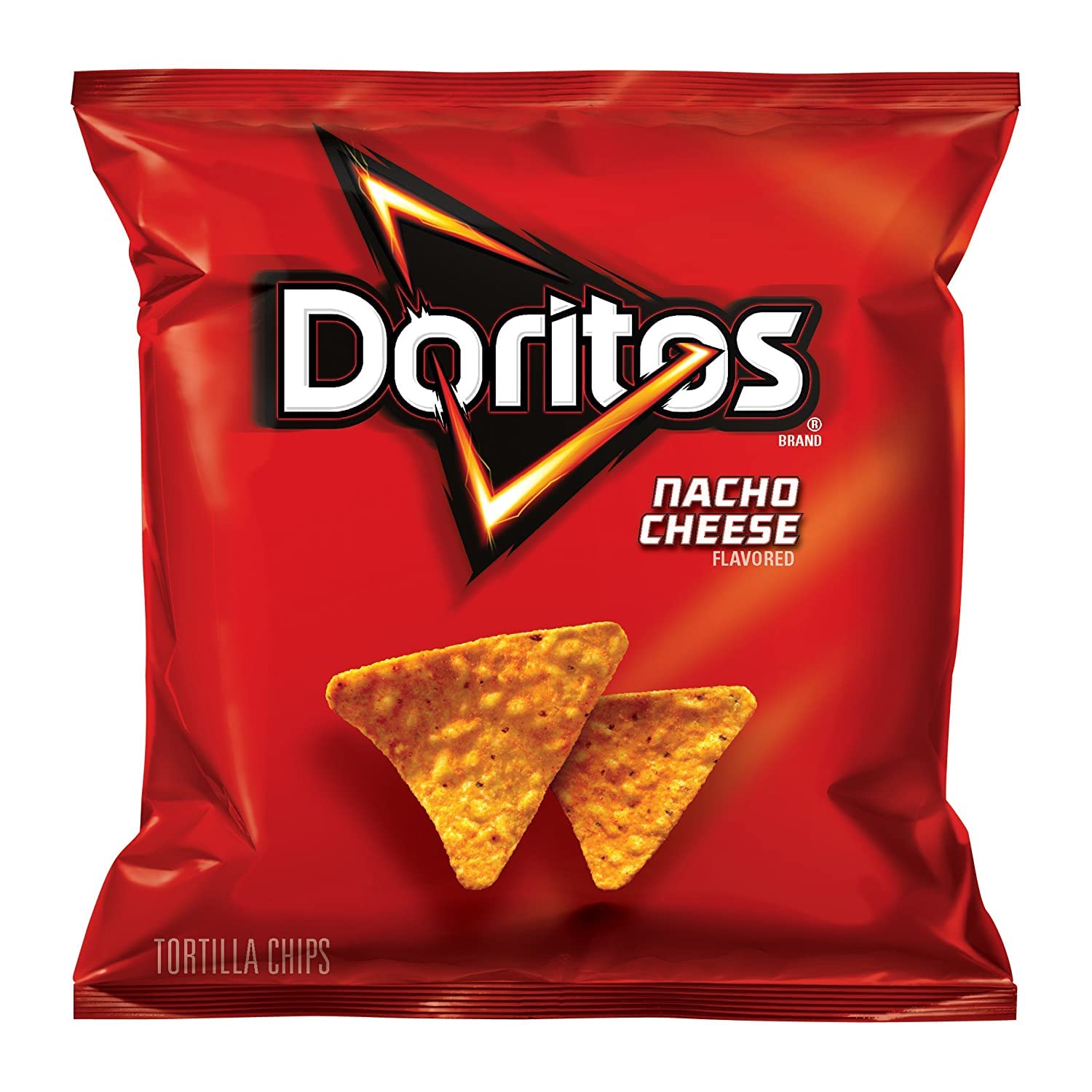 Doritos Nacho Cheese pantry stock ideal for school or work snacking.