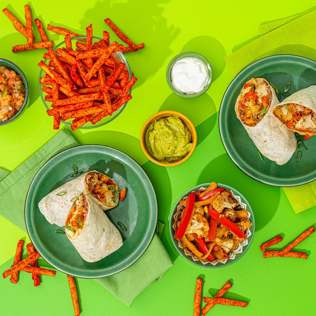 Doritos party-ready snack collection ready for sharing and dipping.