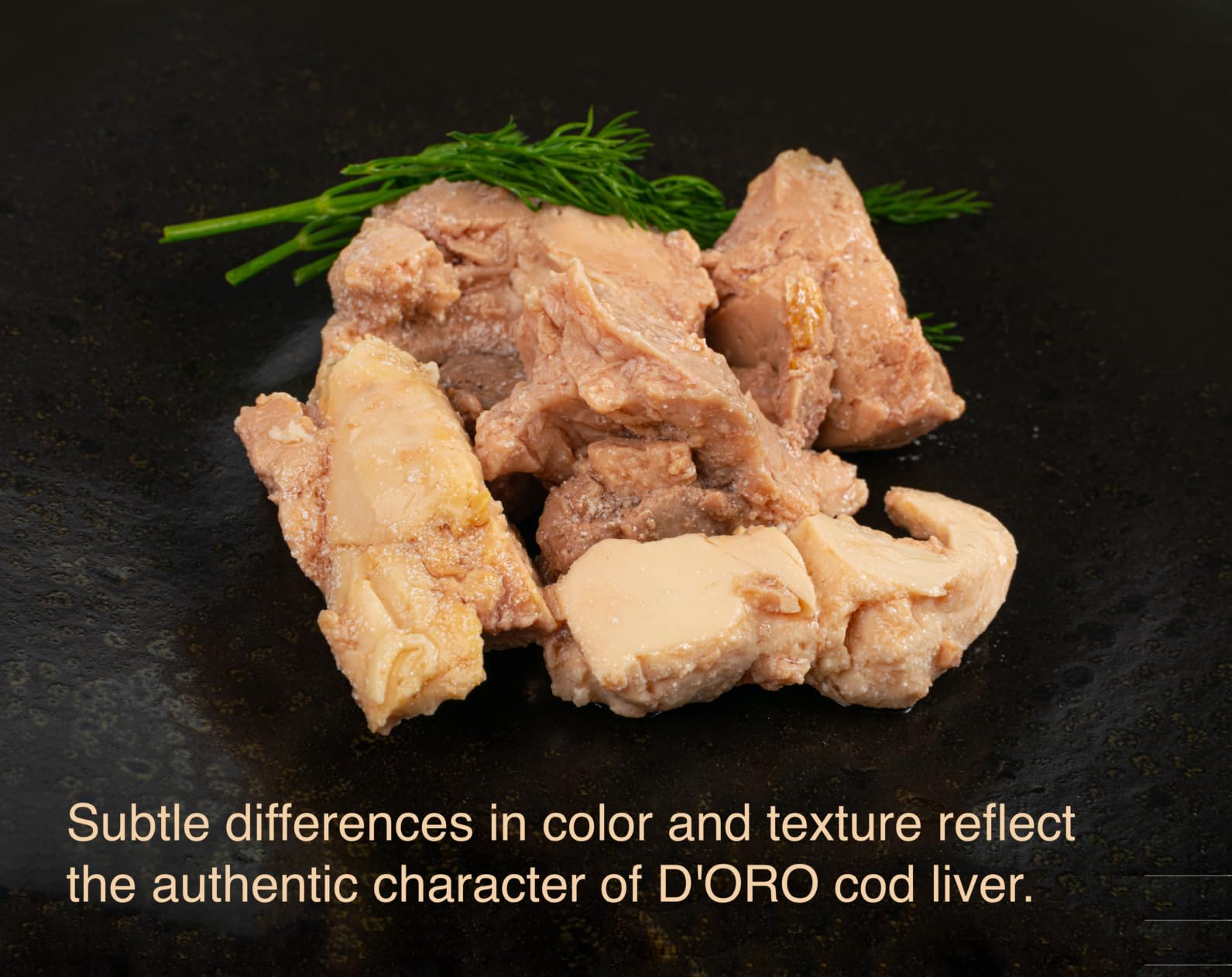 D'ORO omega-3 rich cod liver jar highlights preserved flavor