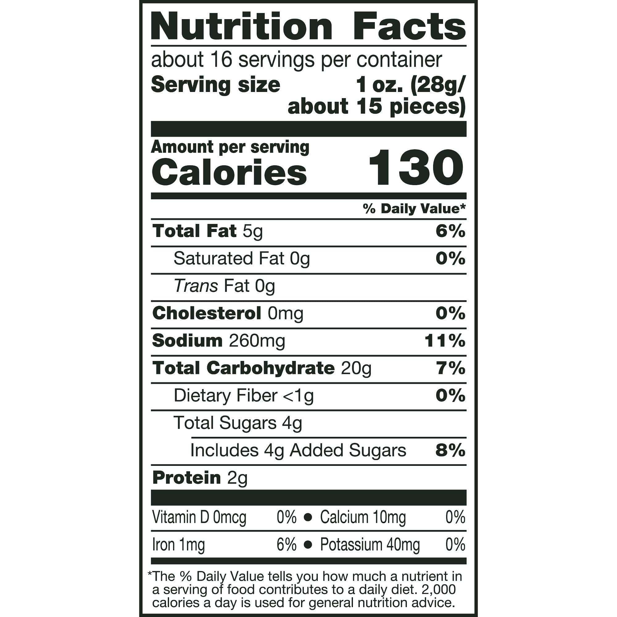 Dot's bag resealable keeps freshness for snacking anytime.